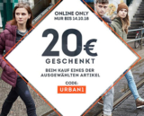 20,- Euro Rabatt auf rund 600 ausgewählte Artikel bei SportScheck