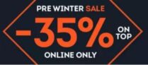 Nur noch heute: 35% Extra-Rabatt auf Winterartikel der Vorsaison bei SportScheck