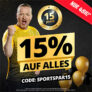 Knaller! Satte 15% Extra-Rabatt auf Alles bei SportSpar