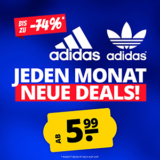 SportSpar: Großer Adidas Sale mit bis zu 74% Rabatt – Sneaker, T-Shirts, Jacken, Fantartikeln & mehr