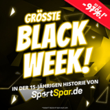 SportSpar: Bis zu 97% Rabatt im großen Black Week Sale + 5€ Gutschein ab 60€