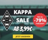 Großer Kappa Sale mit Borussia Mönchengladbach Artikeln bei SportSpar – schon ab 3,99 Euro!