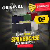 Sportspar.de Herren „Sparbuchse“ Boxershorts (6 Farben, S-2XL) für nur 0,99€
