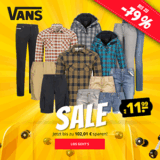VANS Oberteile und Hosen Sale bei SportSpar mit bis zu 79% Rabatt
