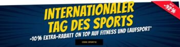 -10% Extra Rabatt auf Fitness- und Laufsportartikel bei SportSpar