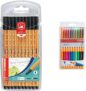 STABILO -Fineliner-Point 88-10 Pack Schwarz + Tintenroller Point Visco-10 Pack mit 10 verschiedenen Farben 8,29€