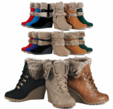 [EBAY WOW #1] Verschiedene gefütterterte Stiefeletten und Wedges für Damen für je nur 24,90 Euro inkl. Versand