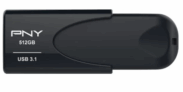 PNY Attaché 4 USB-Stick 512GB USB3.1 schwarz für nur 44,- Euro inkl. Versand