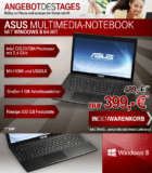 [004.DE] ASUS X55C-SX105H 39,6CM (15,6″) CI3-2370M 4GB 500GB INTEL HD WIN8 für nur 399,- Euro inkl. Versand