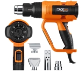 Tacklife Heißluftpistole mit verschiedenen Aufsatzdüsen für nur 23,99 Euro