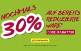 Nur noch heute: 30% Extra-Rabatt auf alle bereits bis zu 50% reduzierten Artikel im Takko Onlineshop