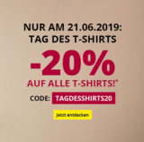 20% Rabatt auf alle Shirts für Damen und Herren im Takko Onlineshop