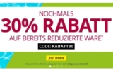 Heute neu: 30% Extra-Rabatt auf alle bereits reduzierten Artikel im Takko Onlineshop