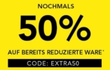 Ab heute sogar 50% Extrarabatt auf bereits reduzierte Ware bei Takko!
