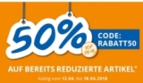 Letzte Chance! 50% Extra-Rabatt auf reduzierte Artikel im Takko Onlineshop