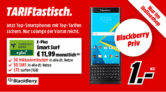 E-Plus Smart Surf für nur mtl. 11,99 Euro + Blackberry PRIV für nur einmalig 1,- Euro