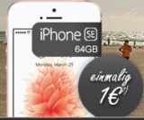 Vodafone Smart L Promo GIGA Travel Tarif (2 GB LTE, Allnet Flat, EU-Roaming Flat) für nur 34,99 Euro mtl. + Apple iPhone SE (64GB) für nur einmalig 1,- Euro