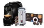 TCHIBO CAFISSIMO Pure + elektrischer Milchaufschäumer + Probierset mit 8 Kapseln für nur 52,75 Euro