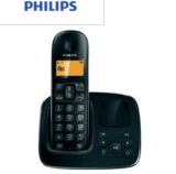 [CONRAD] Philips CD1961 schnurloses analog Telefon (Anrufbeantworter, beleuchtetes Display, Schwarz) für nur 19,40 Euro inkl. Versand
