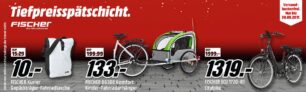 Tiefpreisspätschicht bei Media Markt mit vielen verschiedenen Produkten der Marke Fischer
