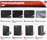 MediaMarkt Tiefpreisspätschicht mit vielen reduzierten Western Digital Festplatten!