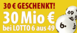 Die spinnen doch: 1 LOTTO-Feld bei Tipp24 spielen und 30,- Euro Startguthaben erhalten!