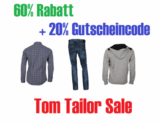Jetzt noch mehr Rabatt! Bis 70% Rabatt im Tom Tailor Sale bei Zengoes + 20% Gutscheincode.