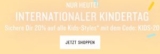 Nur heute zum Weltkindertag: 20% Rabatt auf alle Kinderartikel bei Tom Tailor