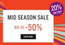 Tom Tailor Midseason Sale mit bis zu 70% Rabatt + 20% Extra-Rabatt auf reduzierte Artikel