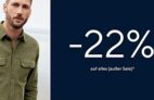 Nur heute: 22% Rabatt auf alle nicht reduzierten Artikel im Tom Tailor Onlineshop