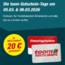 Heute & morgen: 20€ Gutschein je 100€ Bestellwert im toom Baumarkt erhalten