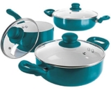 bratmaxx Keramik Topfset 6-teilig mit Glasdeckel für nur 19,99 Euro inkl. Versand