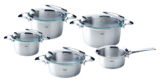 5-teiliges Fissler Solea Topfset aus Edelstahl 18/10 für nur 339,15 Euro (statt 484,- Euro)