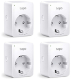 4x TP-Link Tapo P100 Mini Smart WLAN-Steckdose (Fernzugriff, Google Assistant kompatibel) für nur 26,90€ (statt 37,66€)