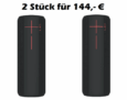 82,- Euro gespart! Ultimate Ears UE Boom 2 Bluetooth Lautsprecher im Doppelpack für 144,- Euro