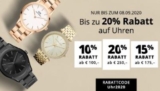 Bis zu 20% Rabatt (abhängig vom Bestellwert) auf Uhren im Christ Onlineshop