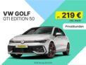 Volkswagen Golf GTI Edition 50 Privatleains für nur 219€/Monat bei 24 Monaten Laufzeit & 10.000 km/Jahr