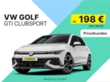 Kompaktrakete im Privatleasing: Volkswagen Golf GTI Clubsport für 198€/Monat bei 24 Monaten und 10tkm/Jahr