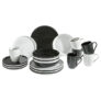 24-teiliges Van Well Kombiservice Black and White für 37,94€