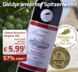 6 Flaschen goldprämierter Wein Château Bramefant – Bergerac AOC für nur 40,89 Euro inkl. Lieferung!