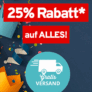 25% Rabatt auf das gesamte Sortiment im Vorteilshop (MBW: 30€) + kostenloser Versand!