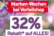 32% Rabatt auf das gesamte Sortiment im Vorteilshop (MBW: 35€)