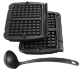 Tefal Optigrill Waffelplatten XA7238 (antihaftbeschichtet, spülmaschinengeeignet) mit Schöpfkelle für nur 57,59 Euro