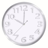 Jeteven Wanduhr (30cm, rund, lautlos) für nur 9,59€ inkl. Prime-Versand