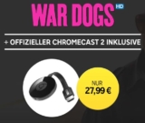 Google Chromecast 2 inkl. dem Film „War Dogs“ als Stream nur 27,99 Euro (statt 35,- Euro)