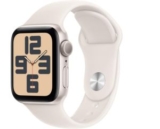 Apple Watch SE (2. Generation) GPS 40 mm Smartwatch mit Aluminiumgehäuse in Polarstern für 189€