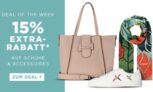 Engelhorn Weekly Deal mit 15% Rabatt auf Schuhe und Accessoires + 5,- Euro Newslettergutschein