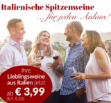 Weinvorteil: Bis zu 67% Rabatt auf verschiedene italienische Weine – bereits ab 3,29 Euro/Flasche