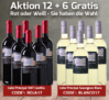 Nur heute: 6 Flaschen Rot- oder Weißwein gratis beim Kauf von 12 Flaschen