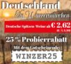 Nur heute: 25% Rabatt auf alle bereits reduzierten, deutschen Weine bei Weinvorteil!